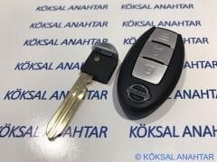 Nissan Qashqai X-Trail 3 Tuşlu Smart Kumanda Kabı