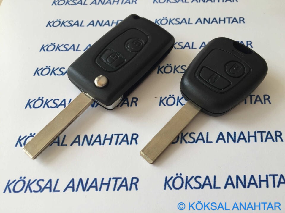 Peugeot 307 2 Tuşlu Sustalı Dönüşüm Kumanda Kabı