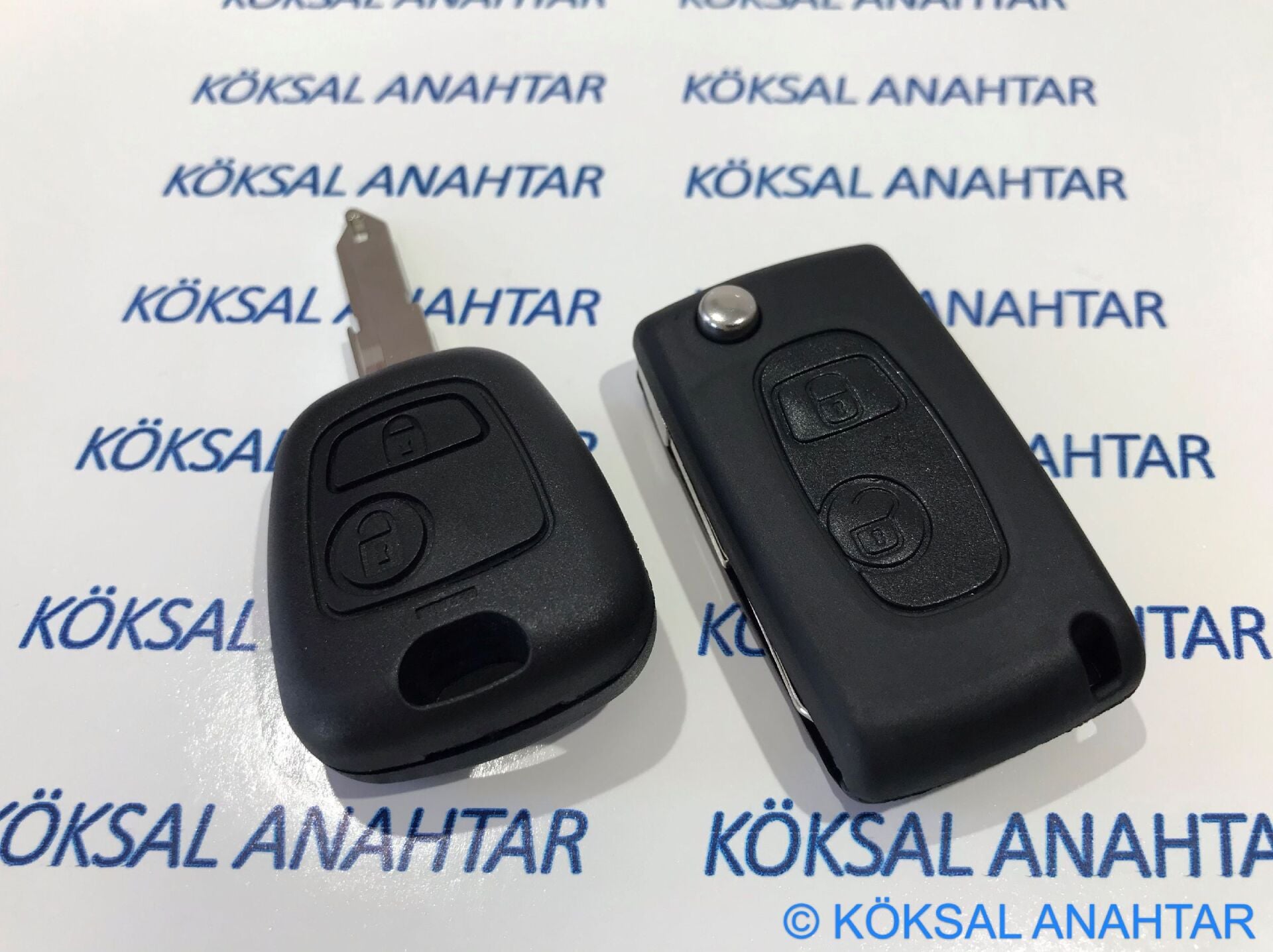 Peugeot 206 2 Tuşlu Sustalı Dönüşüm Kumanda Kabı