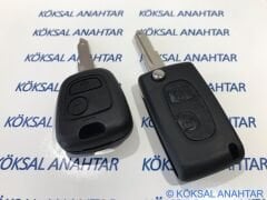 Peugeot 206 2 Tuşlu Sustalı Dönüşüm Kumanda Kabı