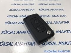 Peugeot 206 2 Tuşlu Sustalı Dönüşüm Kumanda Kabı