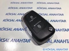 Peugeot 206, 307 2 Tuşlu Yeni Sustalıya Dönüşüm Kumanda Kabı