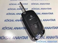 Peugeot 206, 307 2 Tuşlu Yeni Sustalıya Dönüşüm Kumanda Kabı