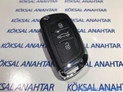 Peugeot 307, 308 3 Tuşlu Yeni Sustalıya Dönüşüm Kumanda Kabı