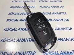 Peugeot 307, 308 3 Tuşlu Yeni Sustalıya Dönüşüm Kumanda Kabı