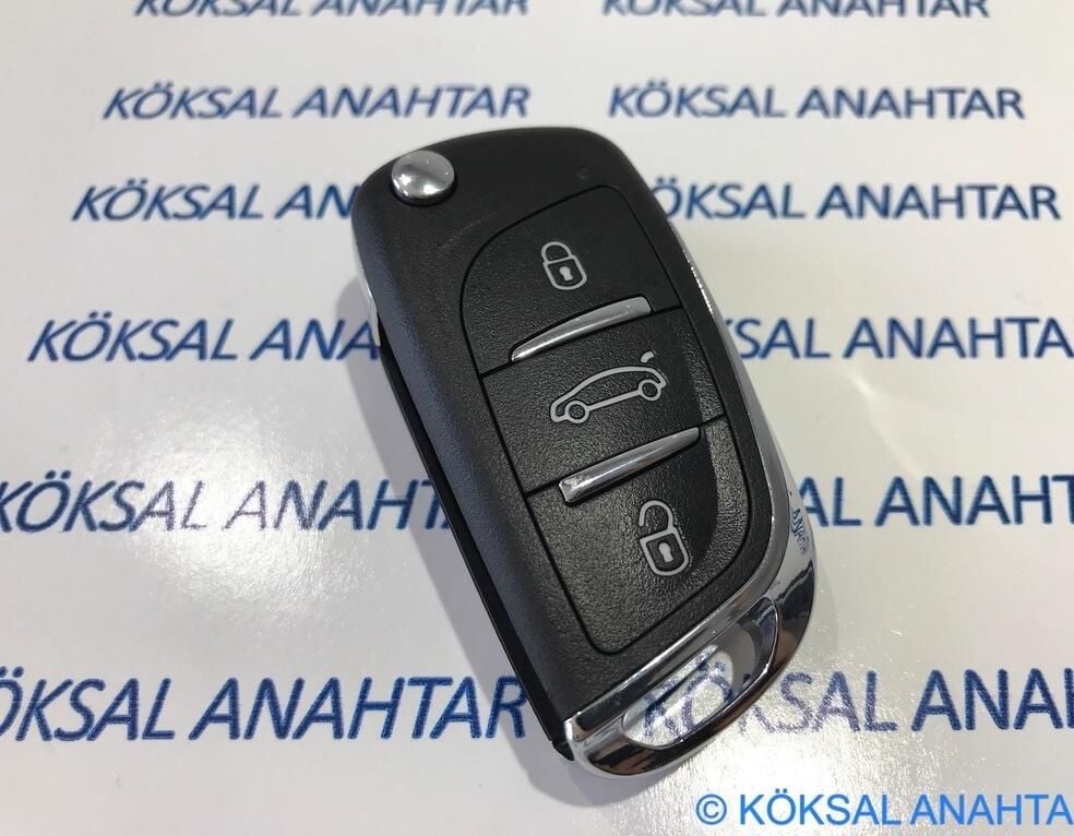 Peugeot Araçlar Için 3 Tuşlu Üretim Kumanda Kabı