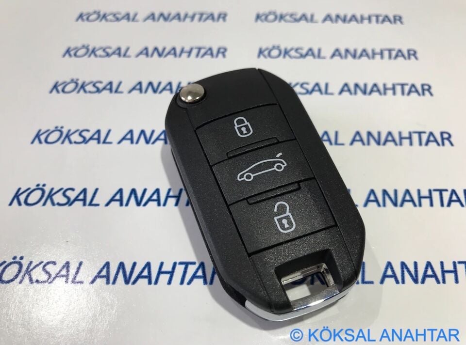 Peugeot 3008 508 308 301 3 Tuşlu Kumanda Kabı