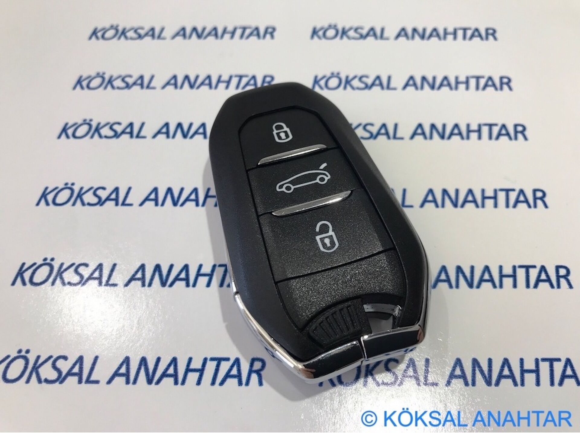Peugeot 2008 - 3008 - 5008 - 508 - 308 3 Tuşlu Kumanda Kabı (Anahtarsız)
