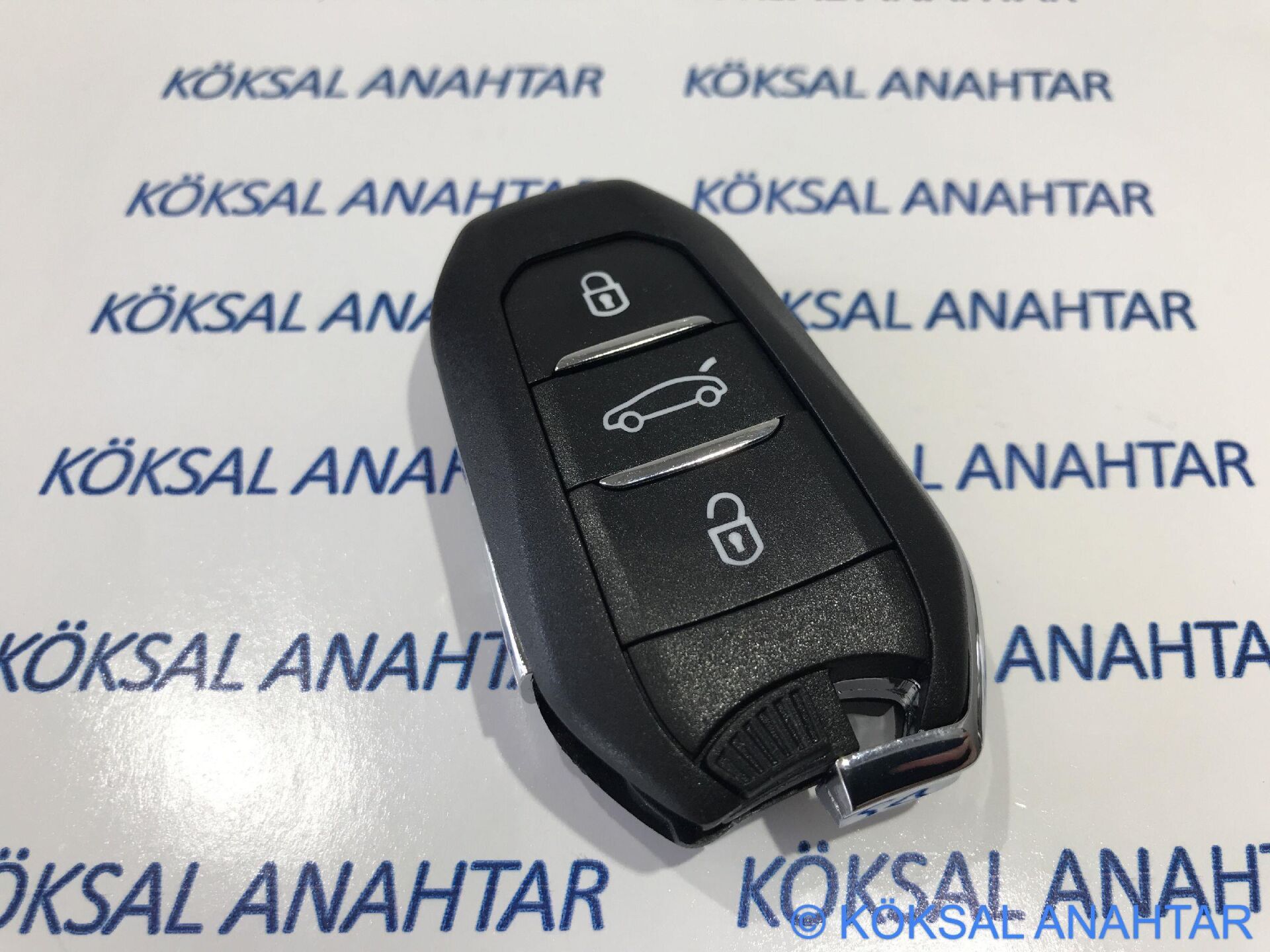 Peugeot 2008 - 3008 - 5008 - 508 - 308 3 Tuşlu Kumanda Kabı (Anahtarsız)