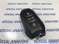 Peugeot 2008 - 3008 - 5008 - 508 - 308 3 Tuşlu Kumanda Kabı (Anahtarsız)