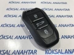 Peugeot 2008 - 3008 - 5008 - 508 - 308 3 Tuşlu Kumanda Kabı (Anahtarsız)