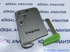 Renault Laguna Autolock Butonlu 3 Tuşlu Kart Kumanda Kabı