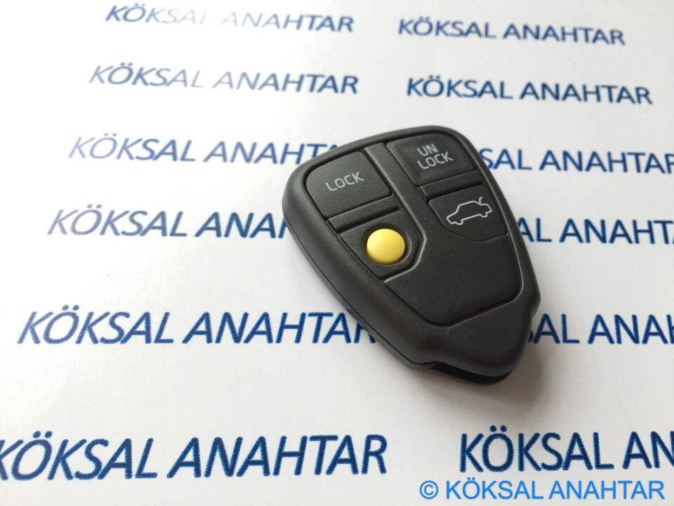 Volvo CX90 V70 4 Tuşlu Orijinal Anahtarlık Kumanda Kabı