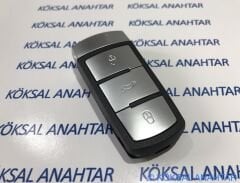 Volkswagen CC 3 Tuşlu Smart Kumanda Kabı