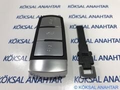 Volkswagen CC 3 Tuşlu Smart Kumanda Kabı