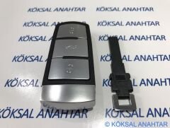 Volkswagen CC 3 Tuşlu Smart Kumanda Kabı