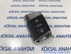 Volkswagen Passat 3 Tuşlu Smart Kumanda Kabı