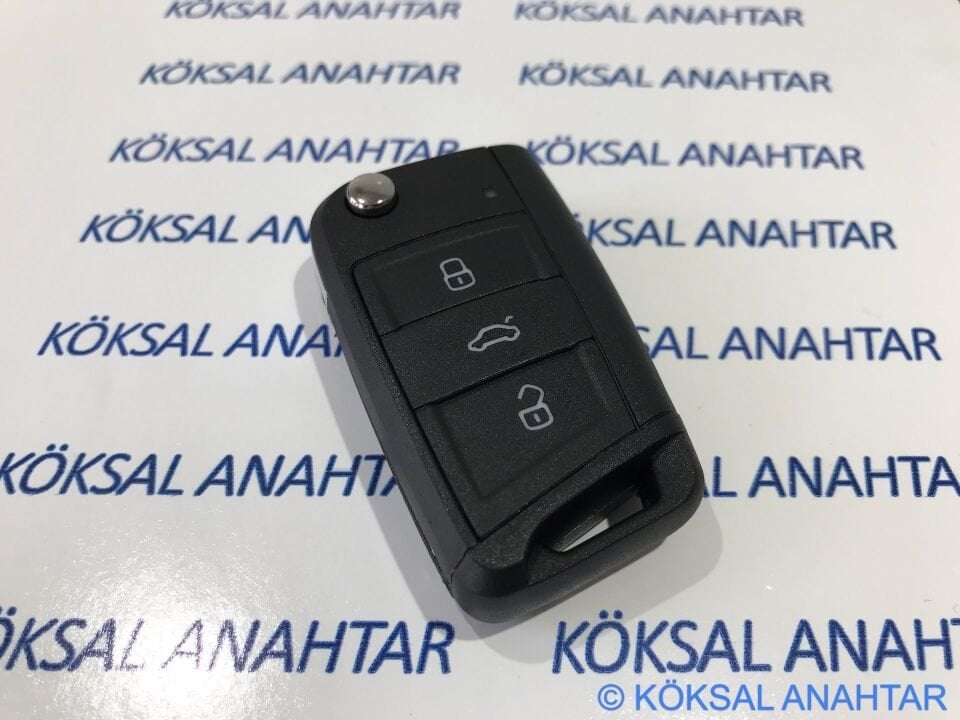 Volkswagen Golf 7, Polo, Passat, Tiguan, T-Roc 3 Tuşlu Kumanda Kabı