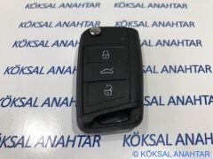 Volkswagen Golf 7, Polo, Passat, Tiguan, T-Roc 3 Tuşlu Kumanda Kabı