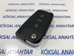 Volkswagen Golf 7, Polo, Passat, Tiguan, T-Roc 3 Tuşlu Kumanda Kabı