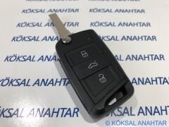 Volkswagen Golf 7, Polo, Passat, Tiguan, T-Roc 3 Tuşlu Kumanda Kabı