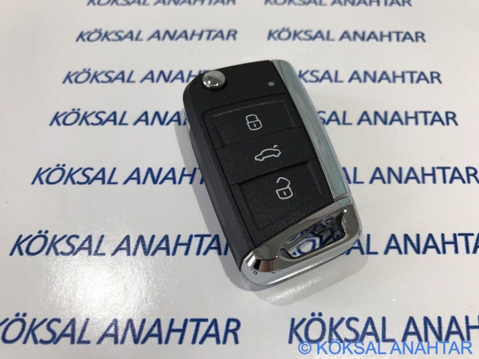 Volkswagen Golf 7, Polo, Passat, Tiguan, T-Roc 3 Tuşlu Kumanda Kabı