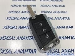 Volkswagen Golf 7, Polo, Passat, Tiguan, T-Roc 3 Tuşlu Kumanda Kabı