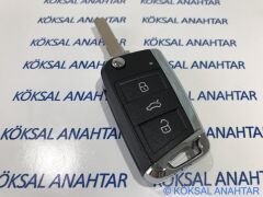 Volkswagen Golf 7, Polo, Passat, Tiguan, T-Roc 3 Tuşlu Kumanda Kabı