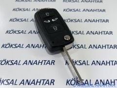 Volkswagen Sharan Sürgü Kapılı 4 Tuşlu Kumanda Kabı
