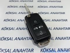 Volkswagen Sharan Sürgü Kapılı 4 Tuşlu Kumanda Kabı
