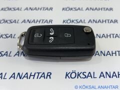 Volkswagen Sharan Sürgü Kapılı 4 Tuşlu Kumanda Kabı