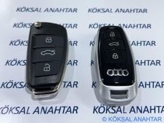 Audi A3 Q2 Q3 Keyless Start Stop Sustalı Anahtarlı Modeller için 2023 Black Audi Kumanda Kabı
