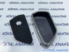 Volkswagen Golf 8, Cupra Leon Formentor, Seat Leon Tarraco, Skoda Octavia Modelleri Için Silikon Anahtar Kılıfı Black