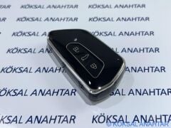 Volkswagen Golf 8, Cupra Leon Formentor, Seat Leon Tarraco, Skoda Octavia Modelleri Için Silikon Anahtar Kılıfı Black