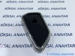 Volkswagen Golf 8, Cupra Leon Formentor, Seat Leon Tarraco, Skoda Octavia Modelleri Için Silikon Anahtar Kılıfı Black