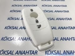 Mercedes-Benz Smart Anahtar Silikon Anahtar Kılıfı White