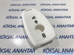Mercedes-Benz Smart Anahtar Silikon Anahtar Kılıfı White