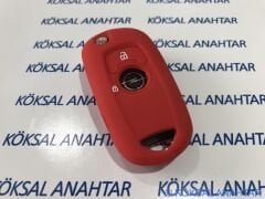 Opel Astra K Silikon Anahtar Kılıfı Kırmızı