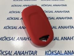 Opel Astra K Silikon Anahtar Kılıfı Kırmızı