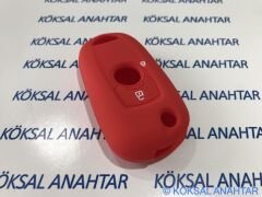 Opel Astra K Silikon Anahtar Kılıfı Kırmızı