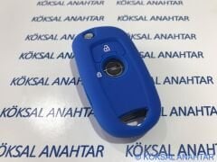 Opel Astra K Silikon Anahtar Kılıfı Mavi