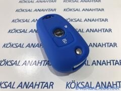 Opel Astra K Silikon Anahtar Kılıfı Mavi
