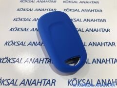Opel Astra K Silikon Anahtar Kılıfı Mavi