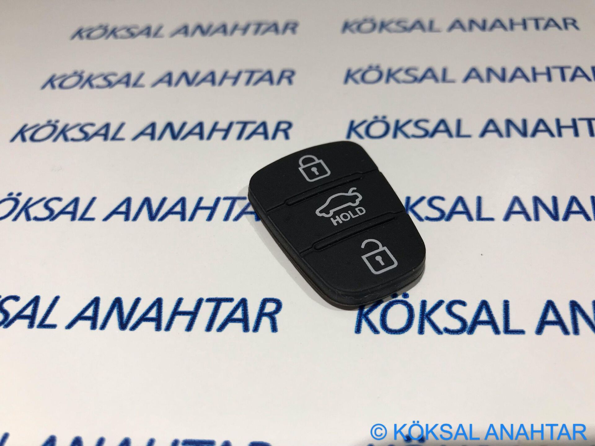 Hyundai 3 Tuşlu Hold Butonlu Kumandalar Için Silikon Tuş Takımı