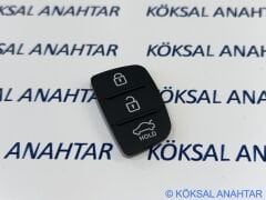 Hyundai I10 I20 I30 Kumandaları Için 3 Tuşlu Hold Butonlu Silikon Tuş Takımı
