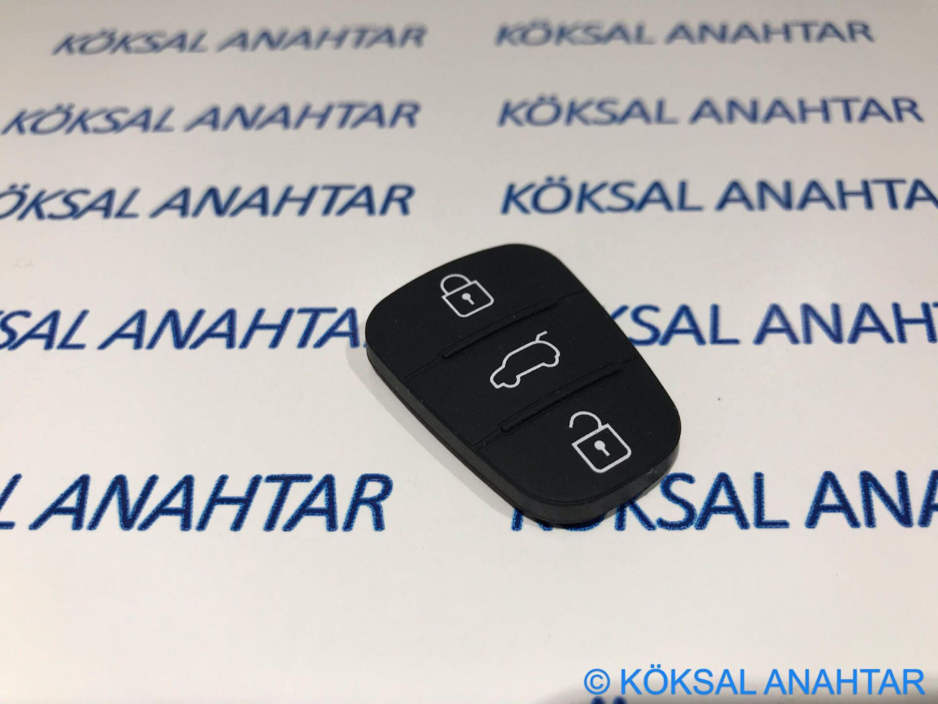 Kia 3 Tuşlu Kumandalar Için Silikon Tuş Takımı