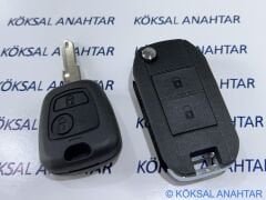 Peugeot 206 2 Tuşlu Sustalı Dönüşüm Kumanda Kabı
