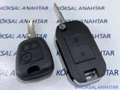 Peugeot 206 2 Tuşlu Sustalı Dönüşüm Kumanda Kabı