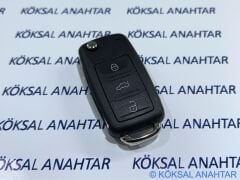 Volkswagen Touareg 4 Tuşlu Panik Butonlu Kumanda Kabı