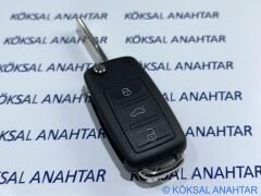 Volkswagen Touareg 4 Tuşlu Panik Butonlu Kumanda Kabı